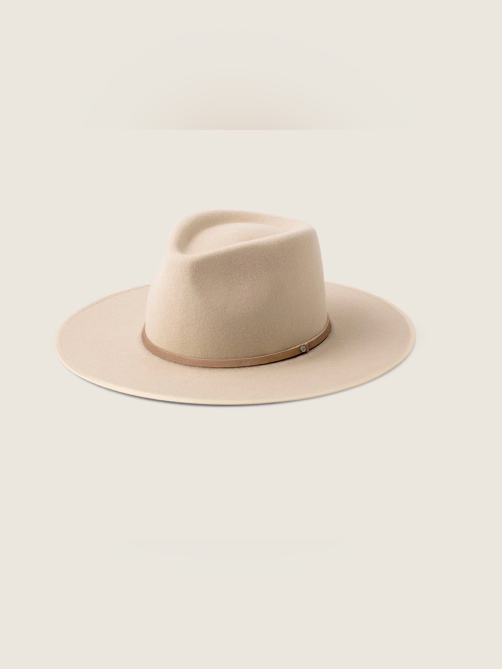 Will + Bear Andy Cream | White Felt Sun Hat Large women’s